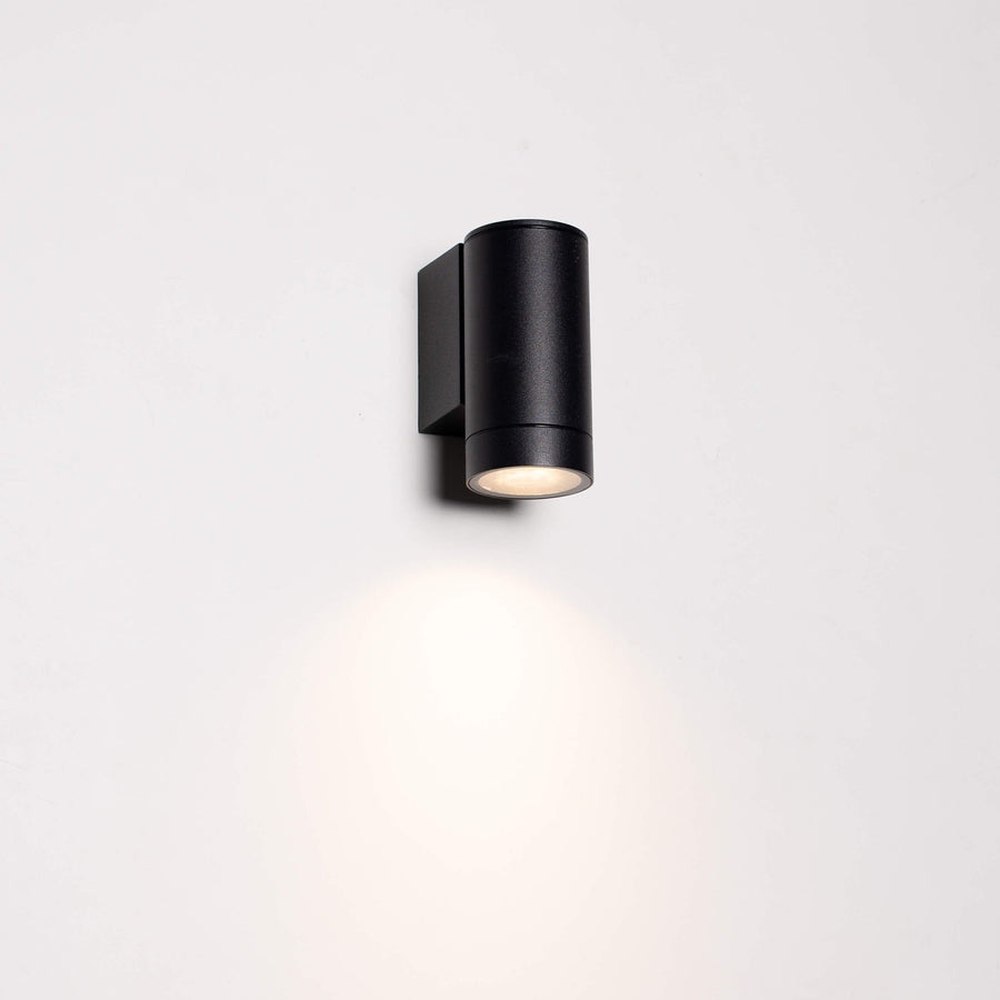 3 pack - LED's Light Muurlamp voor buiten - GU10 fitting - IP44 waterbestendig - Antraciet - Model Carpi Wandlampen led.gl
