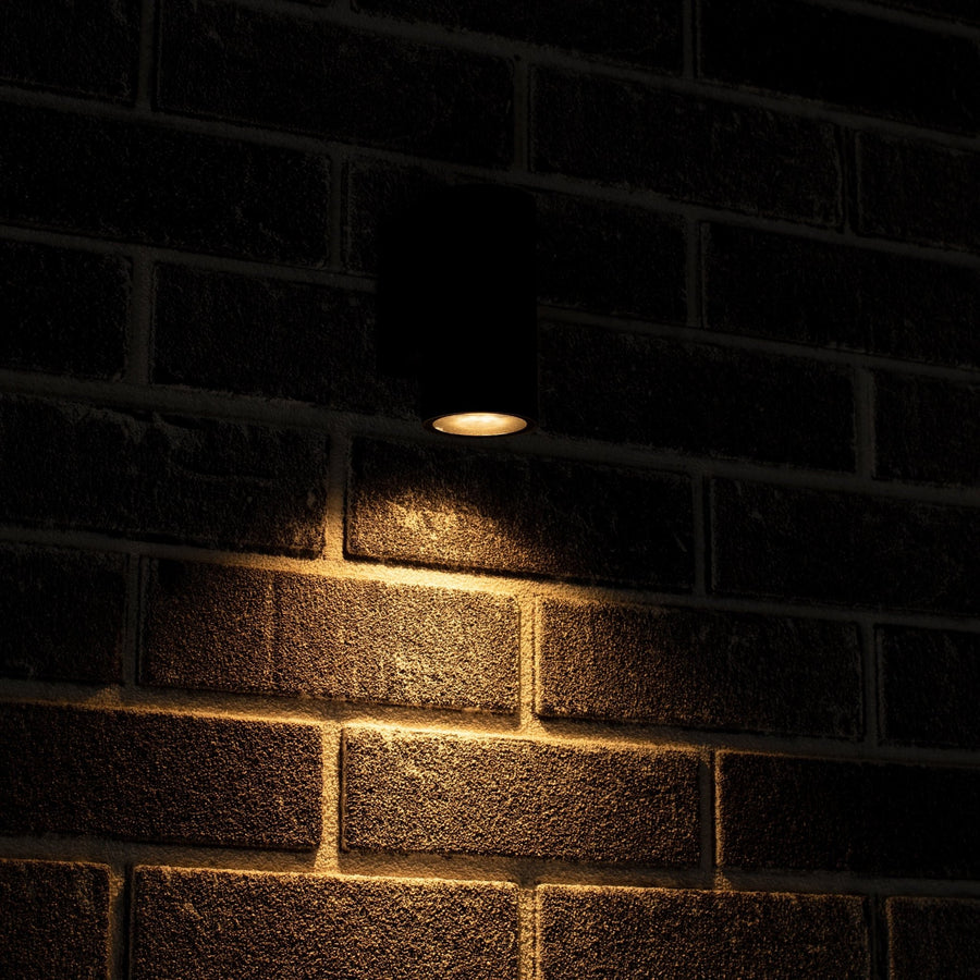 3 pack - LED's Light Muurlamp voor buiten - GU10 fitting - IP44 waterbestendig - Antraciet - Model Carpi Wandlampen led.gl