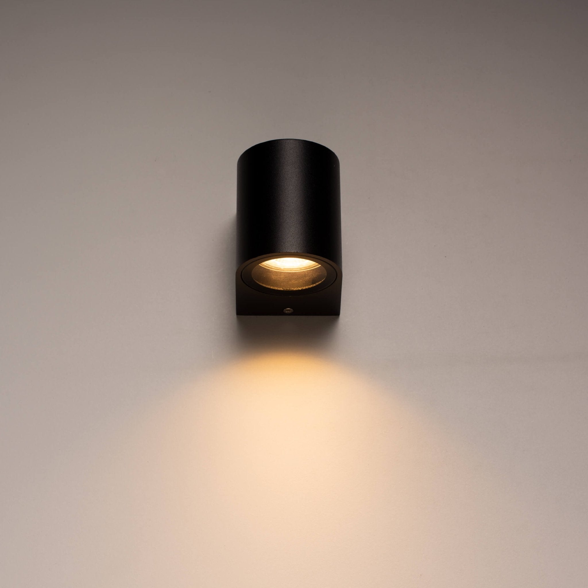 5 pack - LED's Light LED Wandlamp buiten met GU10 fitting - Rond - Model San Marino - IP44 - Zwart Wandlampen led.gl