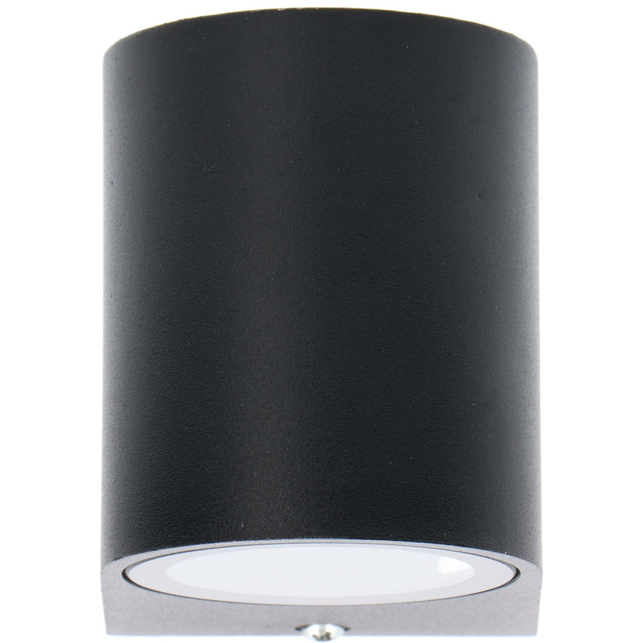 5 pack - LED's Light LED Wandlamp buiten met GU10 fitting - Rond - Model San Marino - IP44 - Zwart Wandlampen led.gl
