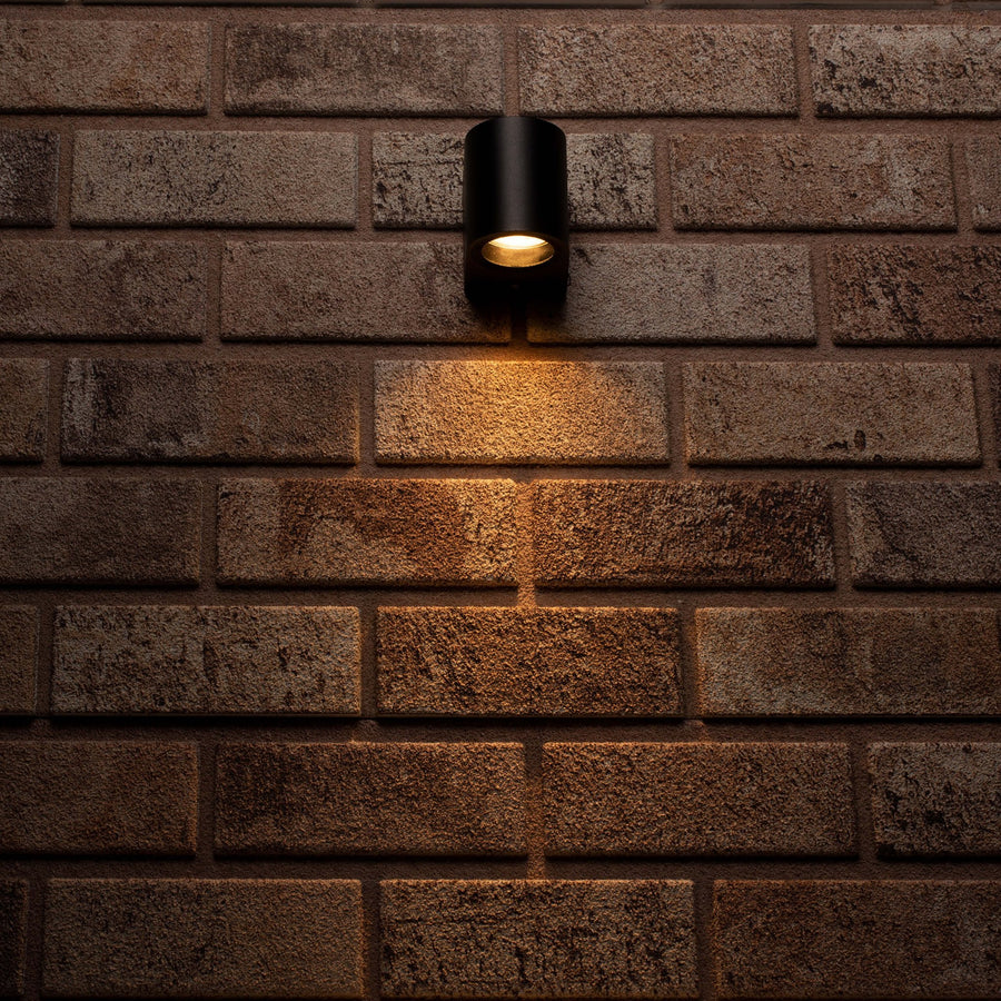 5 pack - LED's Light LED Wandlamp buiten met GU10 fitting - Rond - Model San Marino - IP44 - Zwart Wandlampen led.gl