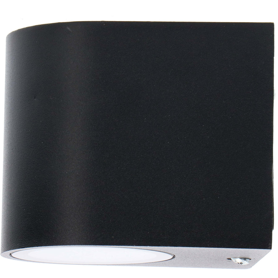 5 pack - LED's Light LED Wandlamp buiten met GU10 fitting - Rond - Model San Marino - IP44 - Zwart Wandlampen led.gl