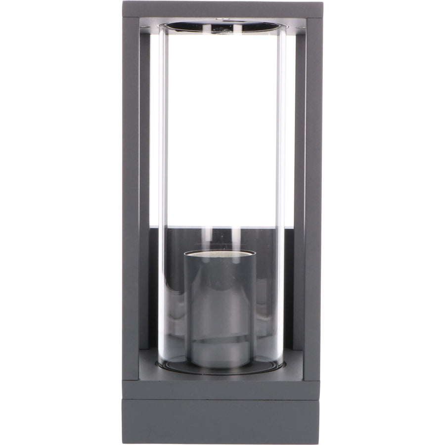 2 pack - LED's Light LED Wandlamp met glazen ruiten - Rechthoek - E27 fitting - IP44 - Antraciet Wandlampen led.gl