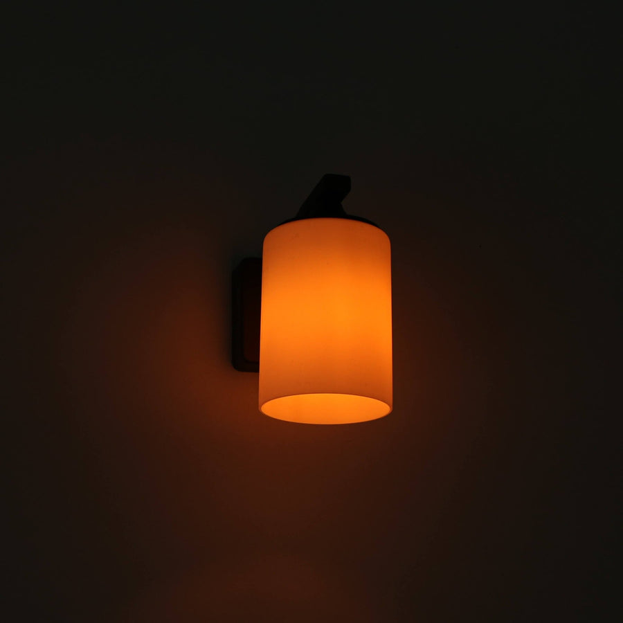 2 pack LED's Light LED Wandlamp Milky met E27 fitting - IP44 - Model Noto - Antraciet Wandlampen led.gl
