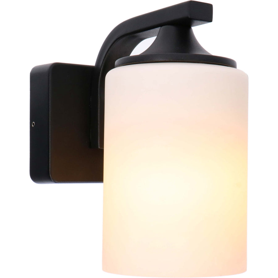 2 pack LED's Light LED Wandlamp Milky met E27 fitting - IP44 - Model Noto - Antraciet Wandlampen led.gl