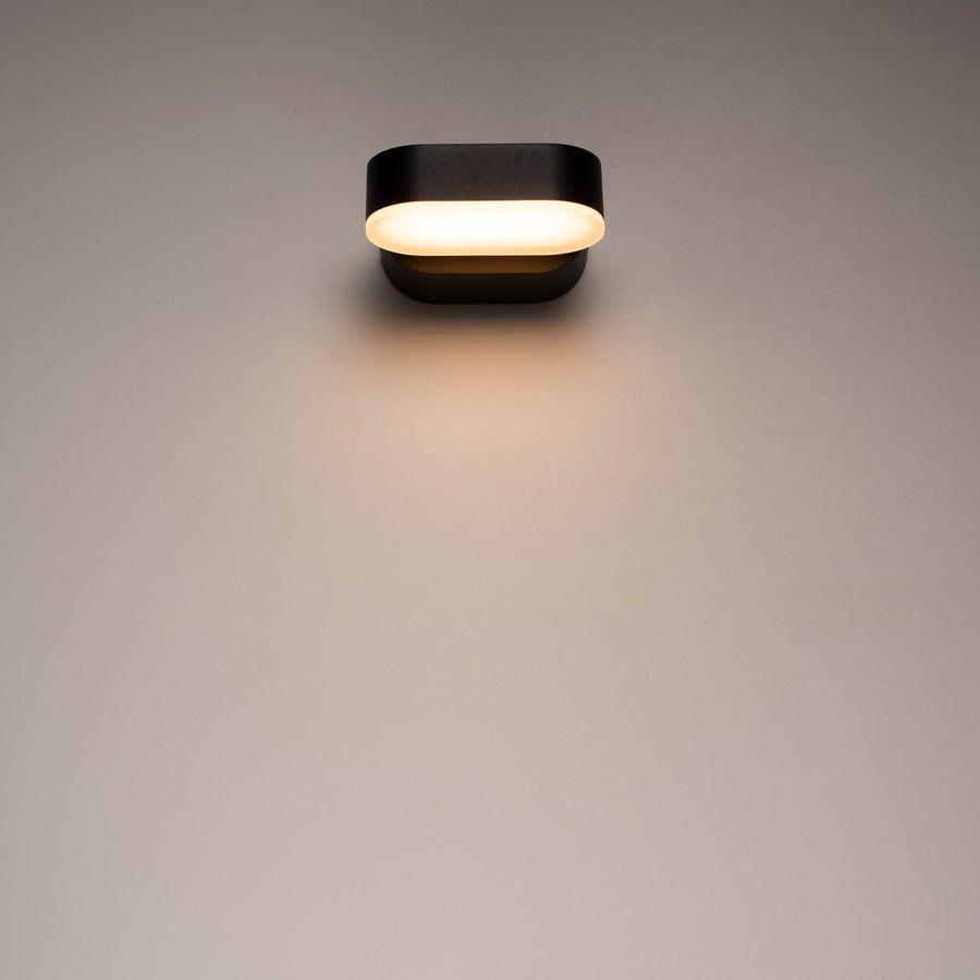2 pack LED's Light LED Buitenlamp - Model Rieti - Warm wit - IP44 waterbestendig - Zwart Wandlampen led.gl