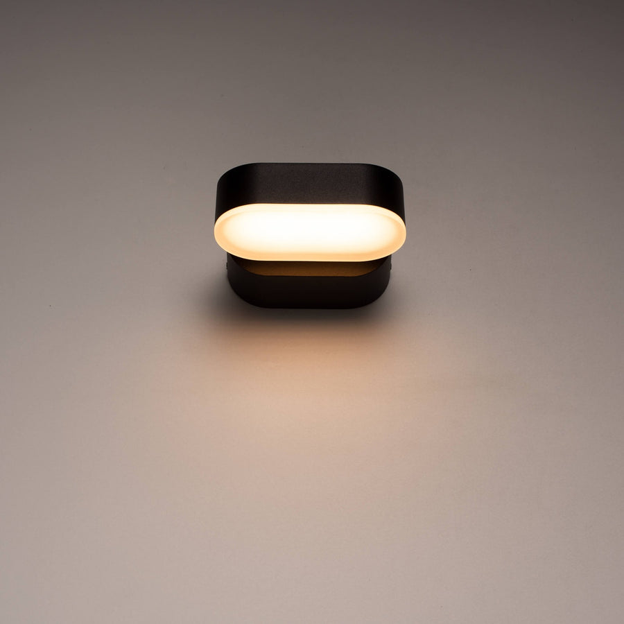 2 pack LED's Light LED Buitenlamp - Model Rieti - Warm wit - IP44 waterbestendig - Zwart Wandlampen led.gl