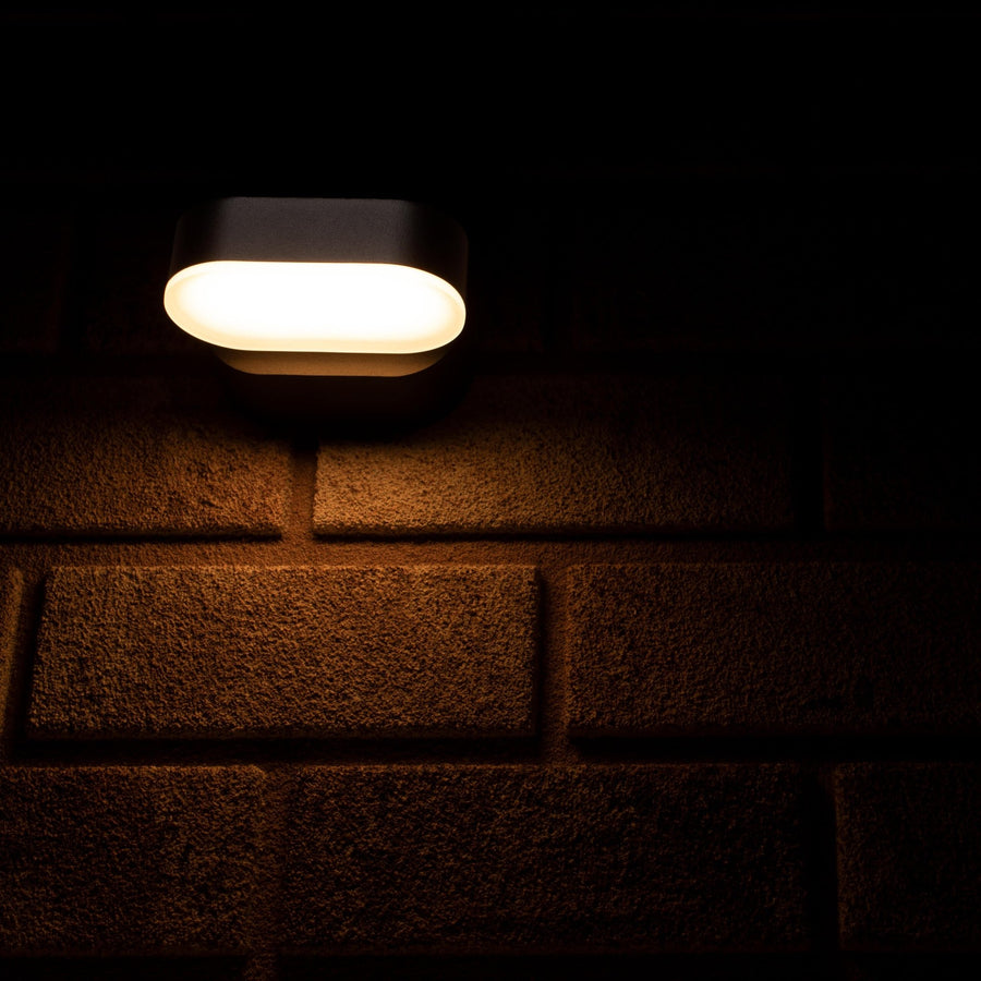 2 pack LED's Light LED Buitenlamp - Model Rieti - Warm wit - IP44 waterbestendig - Zwart Wandlampen led.gl