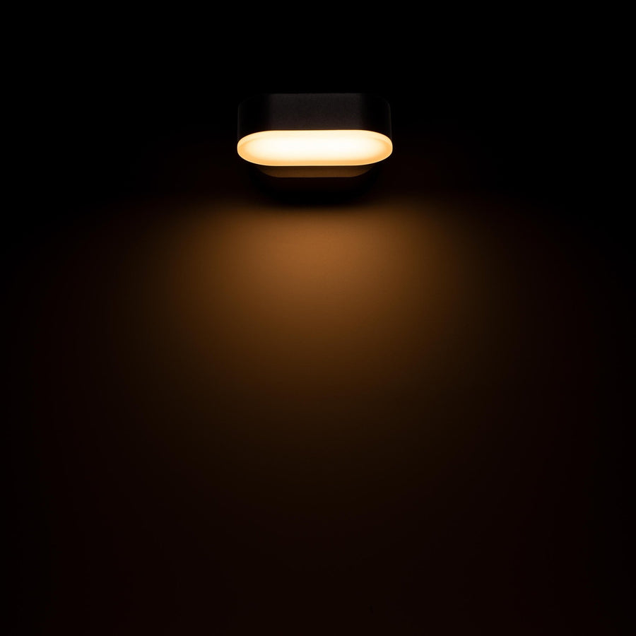 2 pack LED's Light LED Buitenlamp - Model Rieti - Warm wit - IP44 waterbestendig - Zwart Wandlampen led.gl
