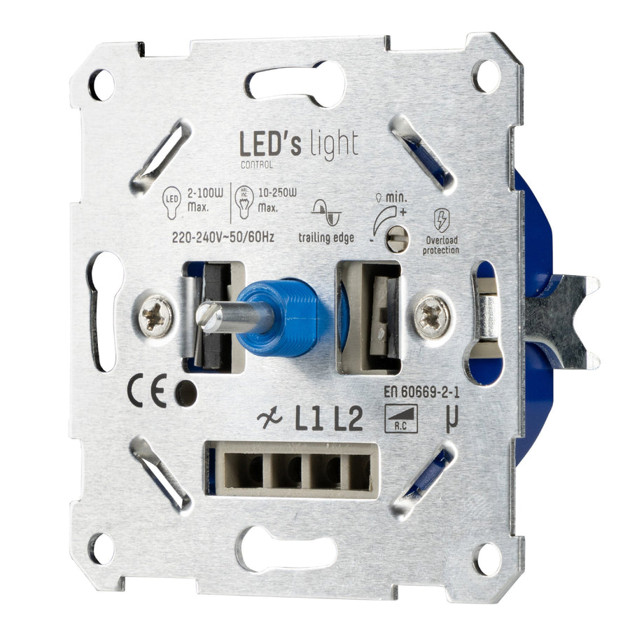LED's Light Universele LED dimmer - 2 tot 250W - Fase afsnijding Dimmers led.gl