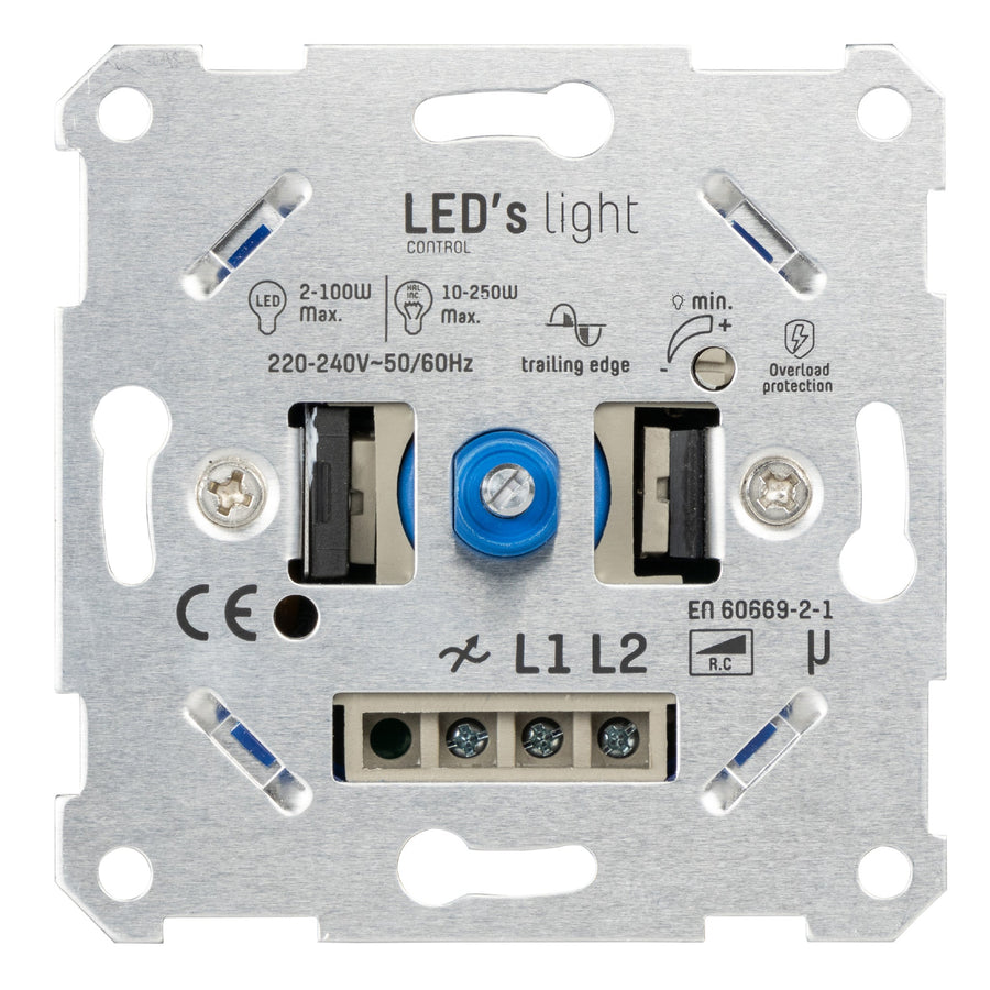 LED's Light Universele LED dimmer - 2 tot 250W - Fase afsnijding Dimmers led.gl