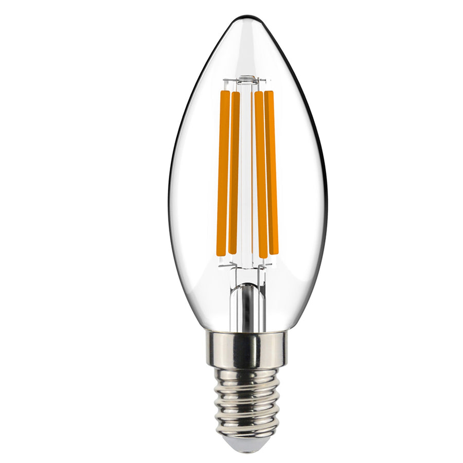 LongLife LED Lamp E14 Filament Kaars - Dimbaar zonder dimmer - C35 Kaarslamp Dimbare filamentlampen led.gl