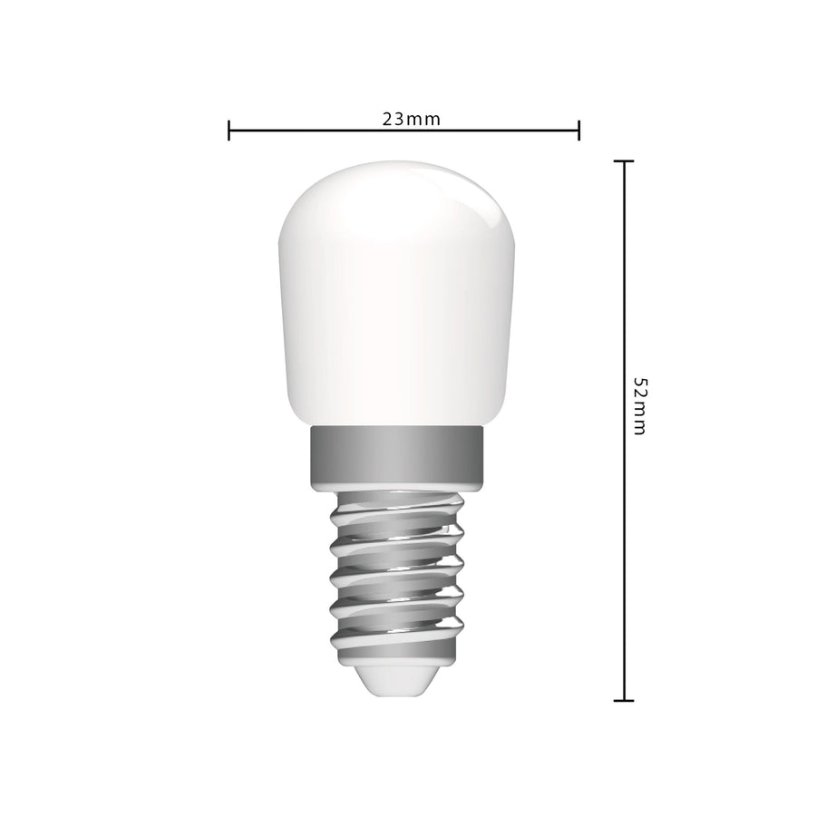 LongLife LED Lamp E14 - T26 - Geschikt voor koelkast en afzuigkap - Warm wit - 2W (19W) Lichtbronnen led.gl
