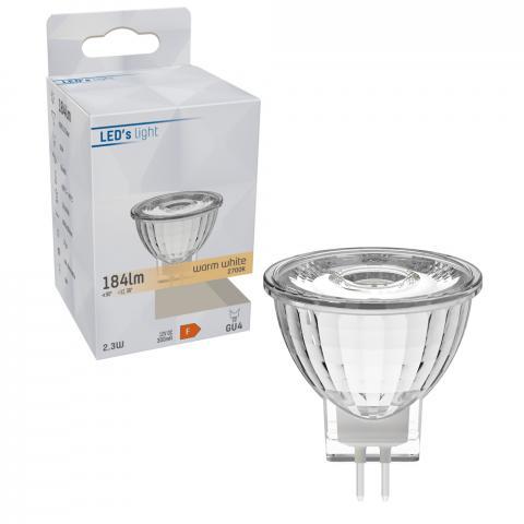 LongLife LED Lamp GU4 - MR11 - Warm wit licht - 2W vervangt 20W Spotjes led.gl