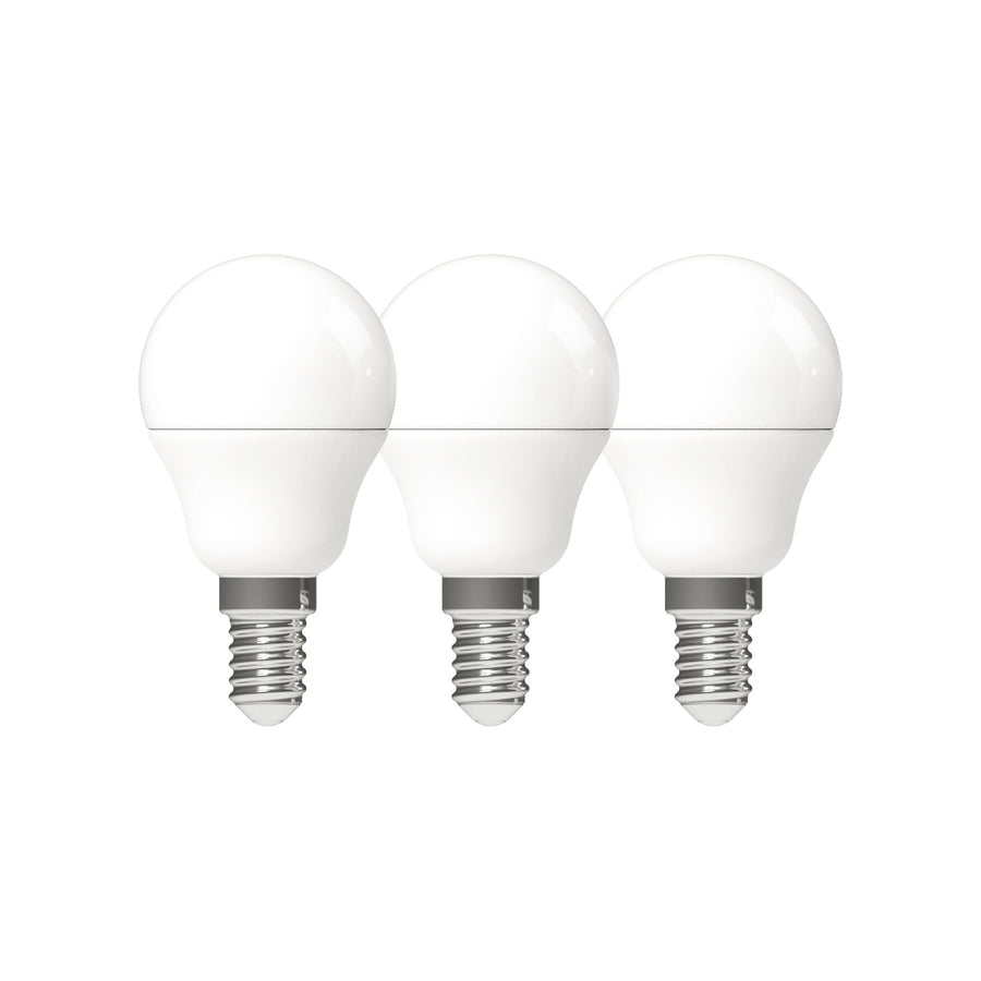 LED E14 Lamp rond - 470 lm - Warm wit licht - 3 lampen Lichtbronnen led.gl