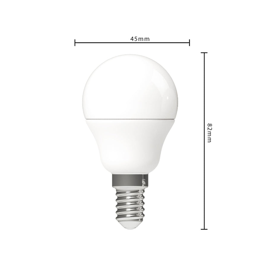 LED E14 Lamp rond - 470 lm - Warm wit licht - 3 lampen Lichtbronnen led.gl