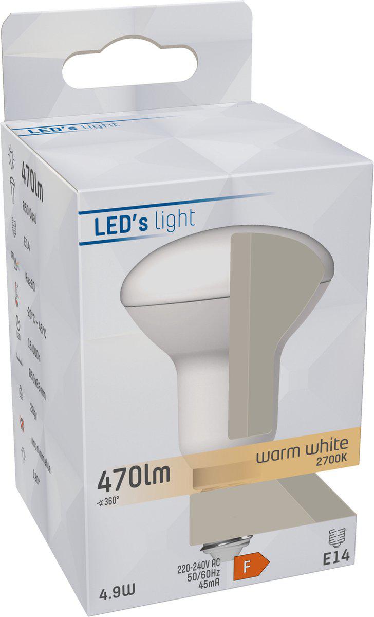 E14 LED lamp - R50 - Warm wit licht - 4W vervangt 40W Reflectorlampen led.gl