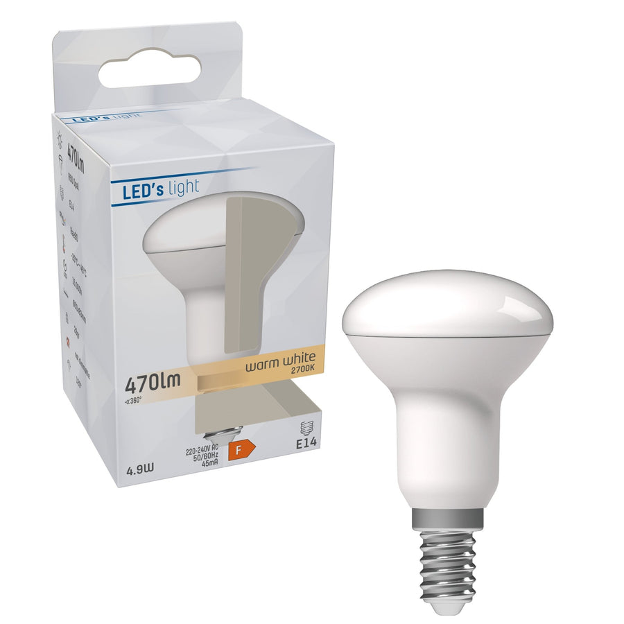 E14 LED lamp - R50 - Warm wit licht - 4W vervangt 40W Reflectorlampen led.gl
