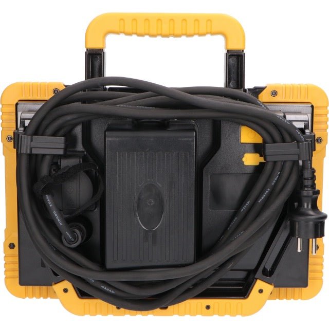 LED's Light 18V Hybride LED Bouwlamp 5500lm - Incl Adapters - Bedraad en draadloos te gebruiken – IP54 – Rough Service Tested – 47W Bouwlampen led.gl