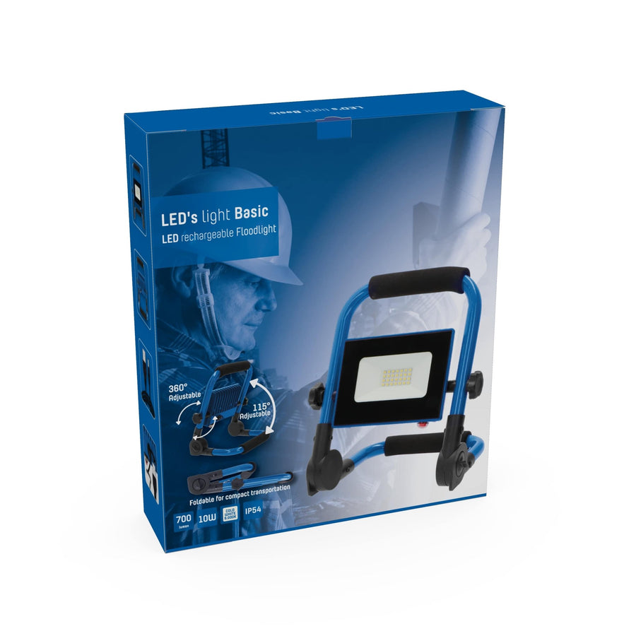 LED's Light Basic Werklamp 700 - Oplaadbaar met accu - Compact en opvouwbaar – IP54 Werklampen led.gl