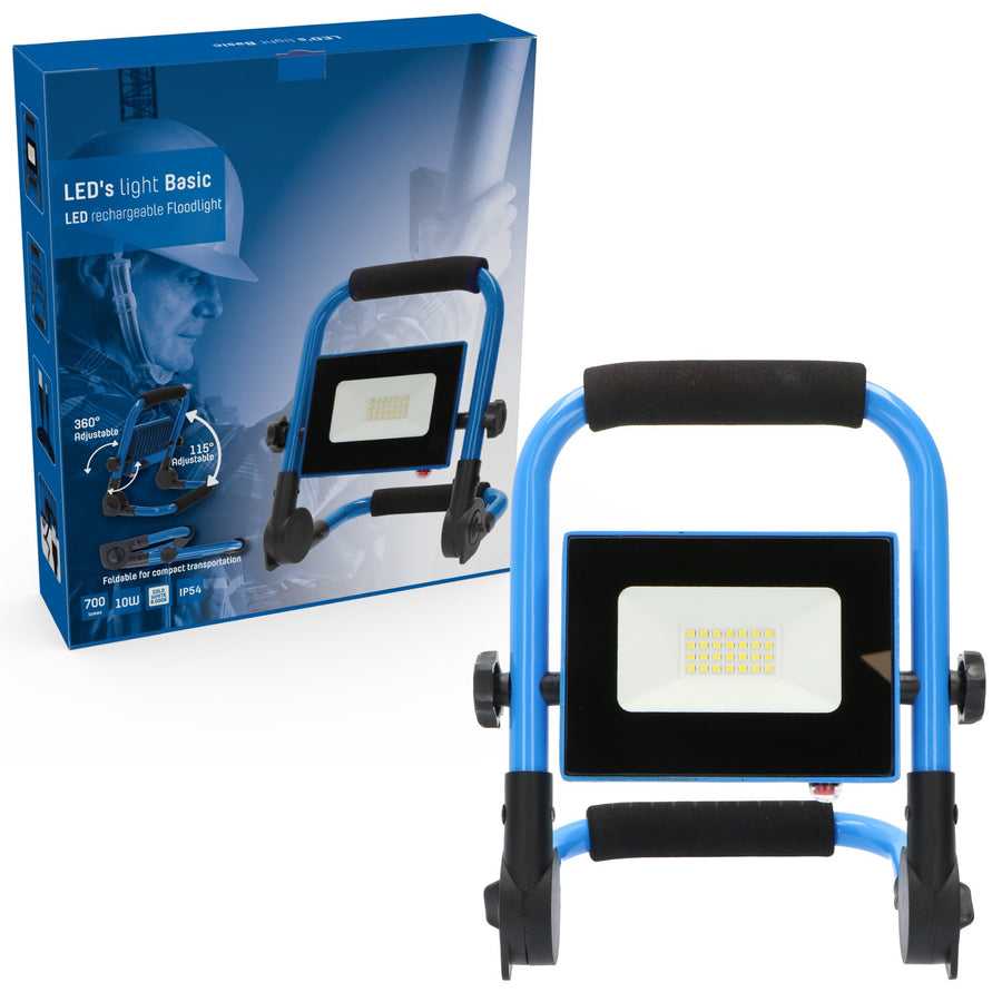 LED's Light Basic Werklamp 700 - Oplaadbaar met accu - Compact en opvouwbaar – IP54 Werklampen led.gl
