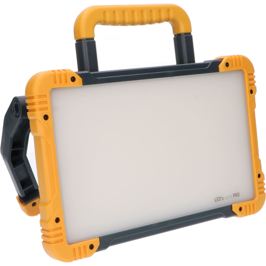 Oplaadbare Premium LED bouwlamp 30W – Zowel op netstroom als accu te gebruiken – Dimbaar in 3 standen – 3000 lumen – IP54 Bouwlampen led.gl