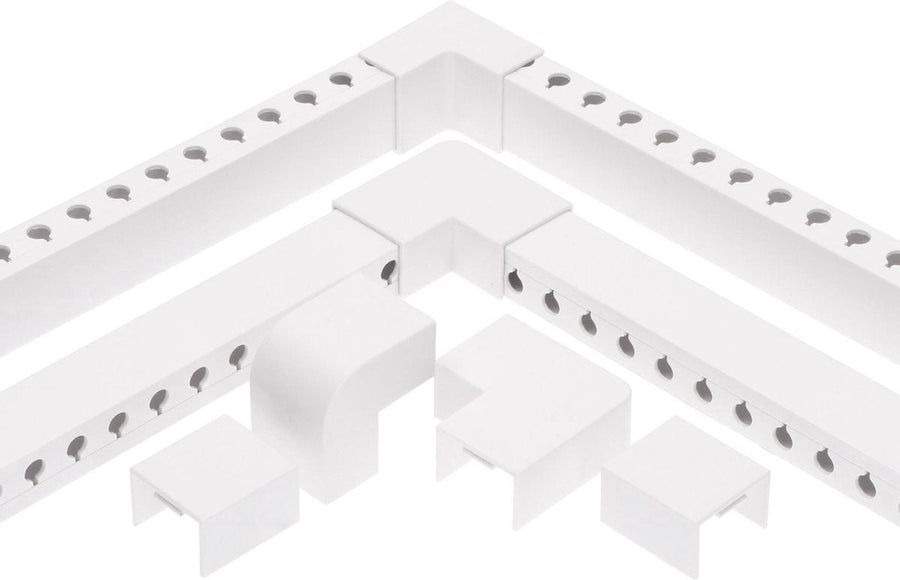 OrgaNice Kabelgoten Set - Zelfklevende organiser voor Bureau & TV - Wit Snoeren led.gl