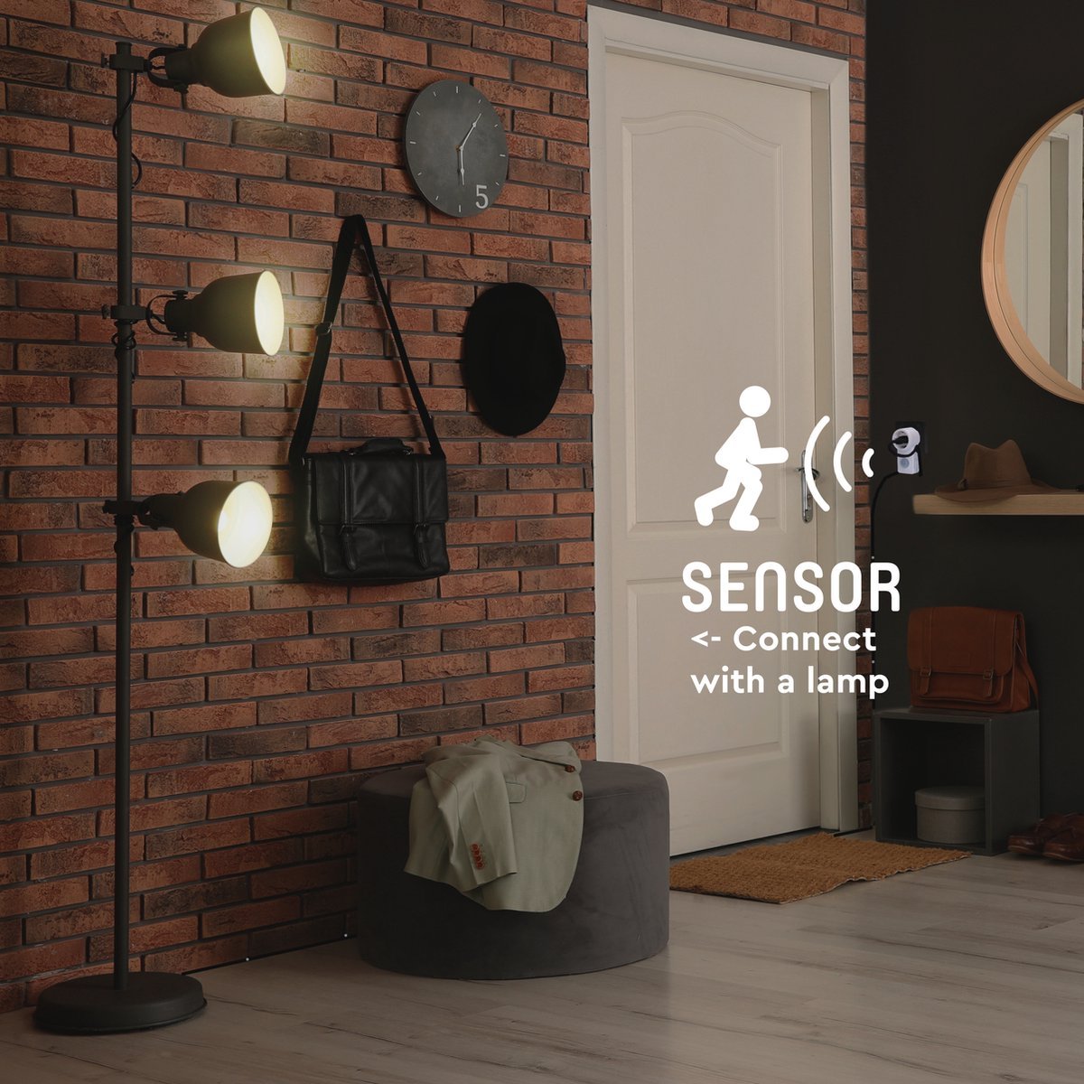 LED's Light plug-in Bewegingssensor met Stopcontact - 10 meter bereik - Incl. daglichtsensor Sensoren led.gl