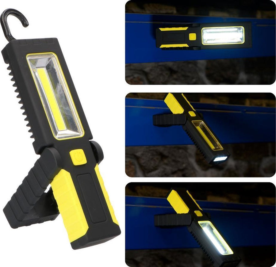 LED's Work Draagbare LED Looplamp 180 - Met magneet en haak - Werkt op batterijen Looplampen led.gl