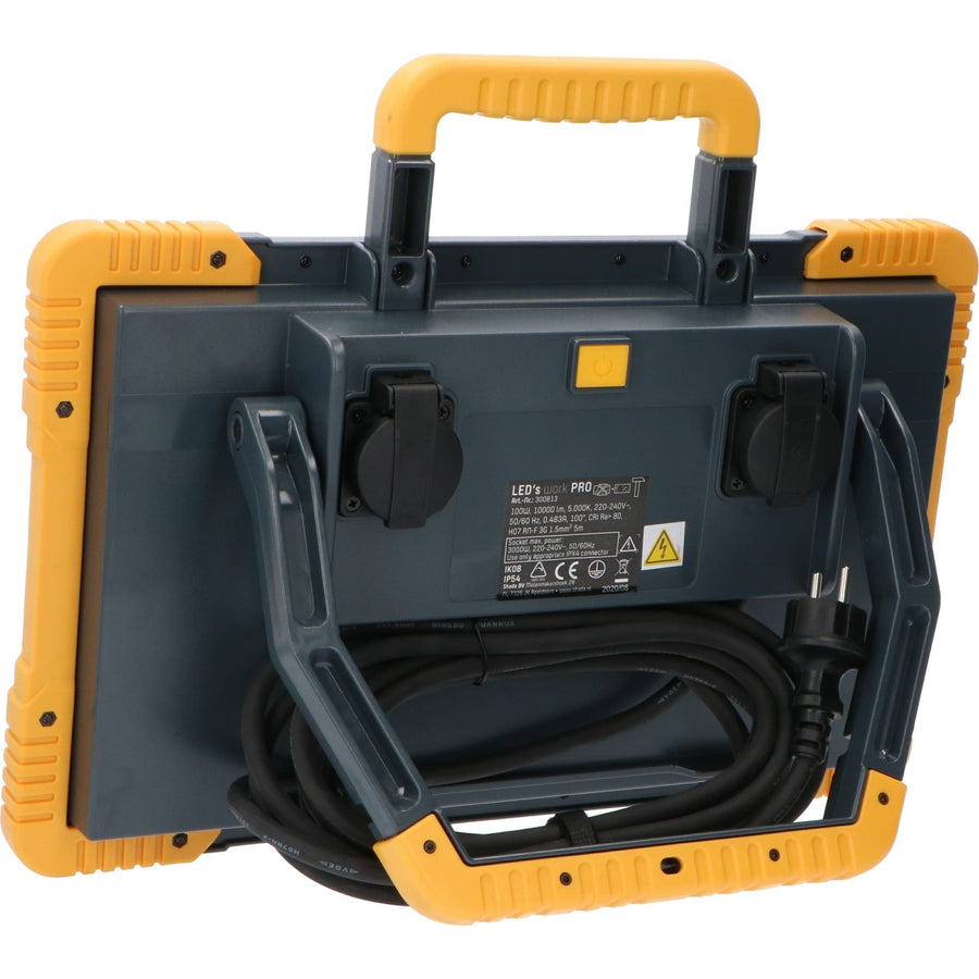 LED's Work Premium LED Werklamp 11000 - 5 meter kabel - Rough Service Tested - IP54 waterdicht - 100W Bouwlampen led.gl
