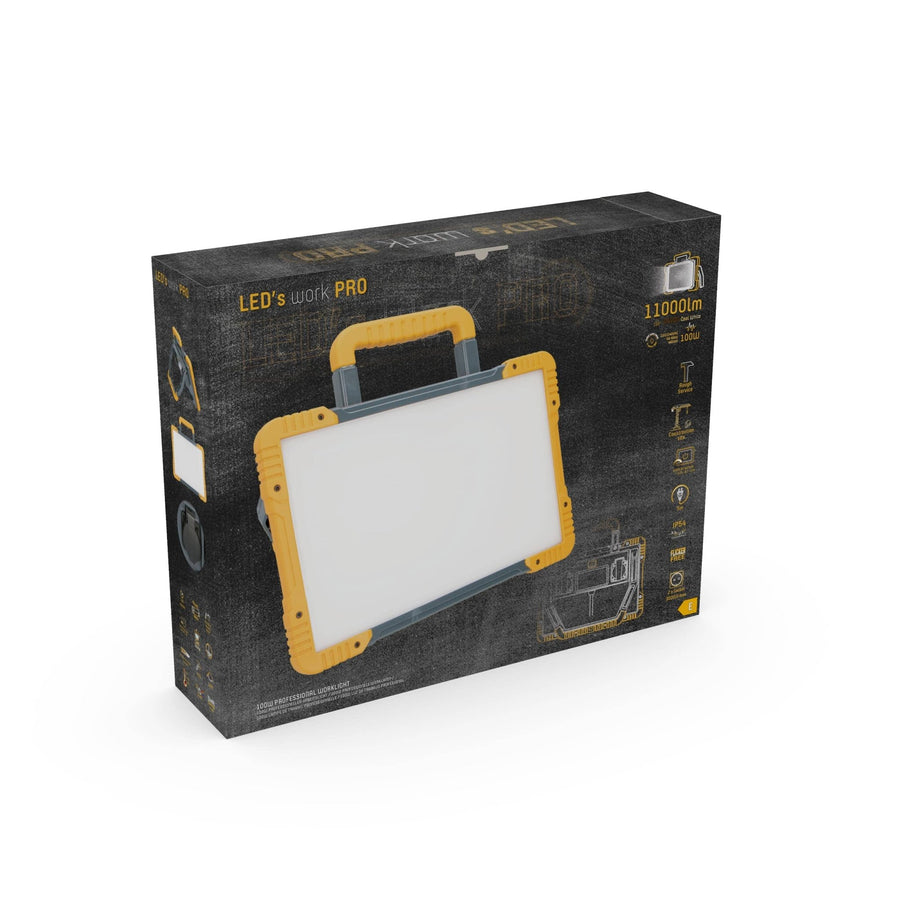 LED's Work Premium LED Werklamp 11000 - 5 meter kabel - Rough Service Tested - IP54 waterdicht - 100W Bouwlampen led.gl