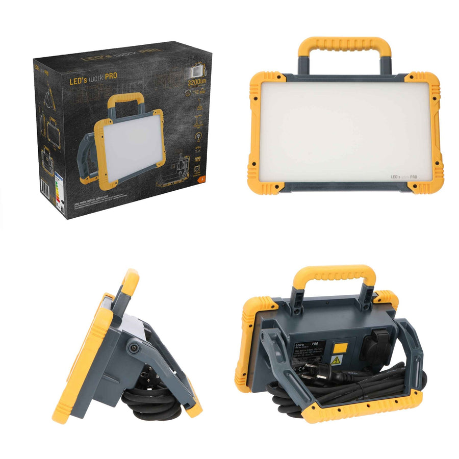 LED's Work Premium LED Werklamp 3200 - 5 meter kabel - Rough Service Tested - IP54 waterdicht - 30W Bouwlampen led.gl