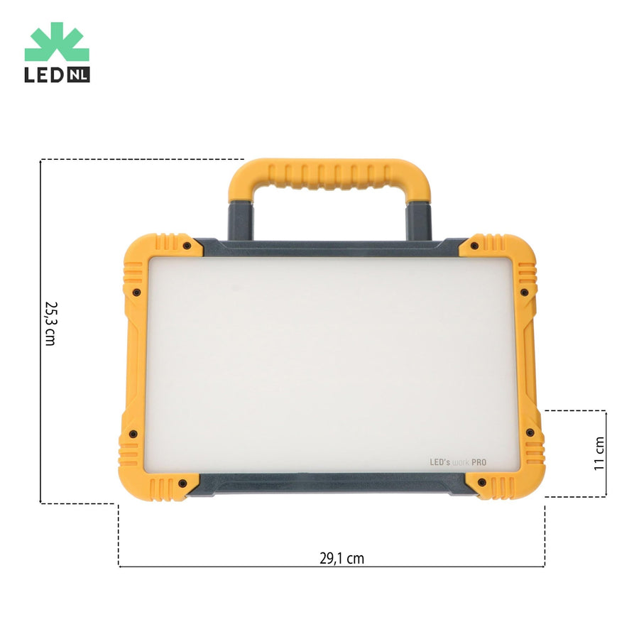 LED's Work Premium LED Werklamp 3200 - 5 meter kabel - Rough Service Tested - IP54 waterdicht - 30W Bouwlampen led.gl
