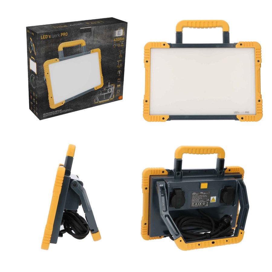 LED's Light Draadloze LED Zwaailamp op Batterijen - 9 standen - Magnetisch & Waterdicht - Blauw Bouwlampen led.gl