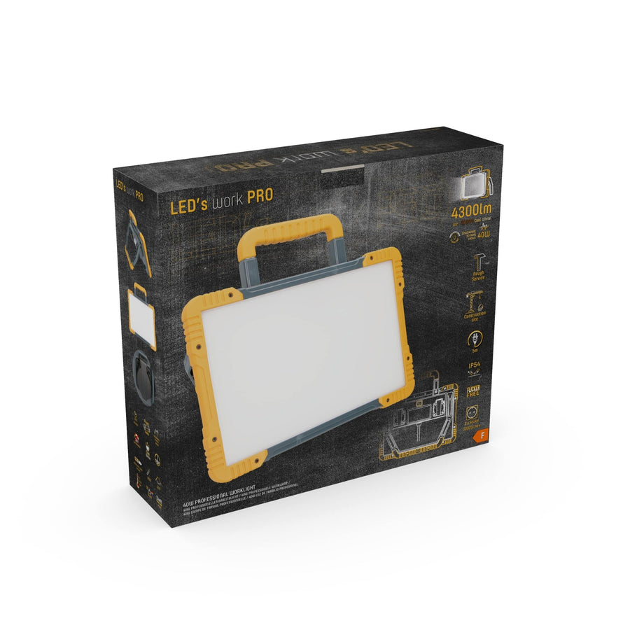 LED's Light Draadloze LED Zwaailamp op Batterijen - 9 standen - Magnetisch & Waterdicht - Blauw Bouwlampen led.gl