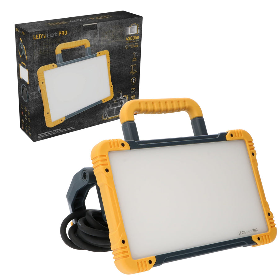 LED's Light Draadloze LED Zwaailamp op Batterijen - 9 standen - Magnetisch & Waterdicht - Blauw Bouwlampen led.gl