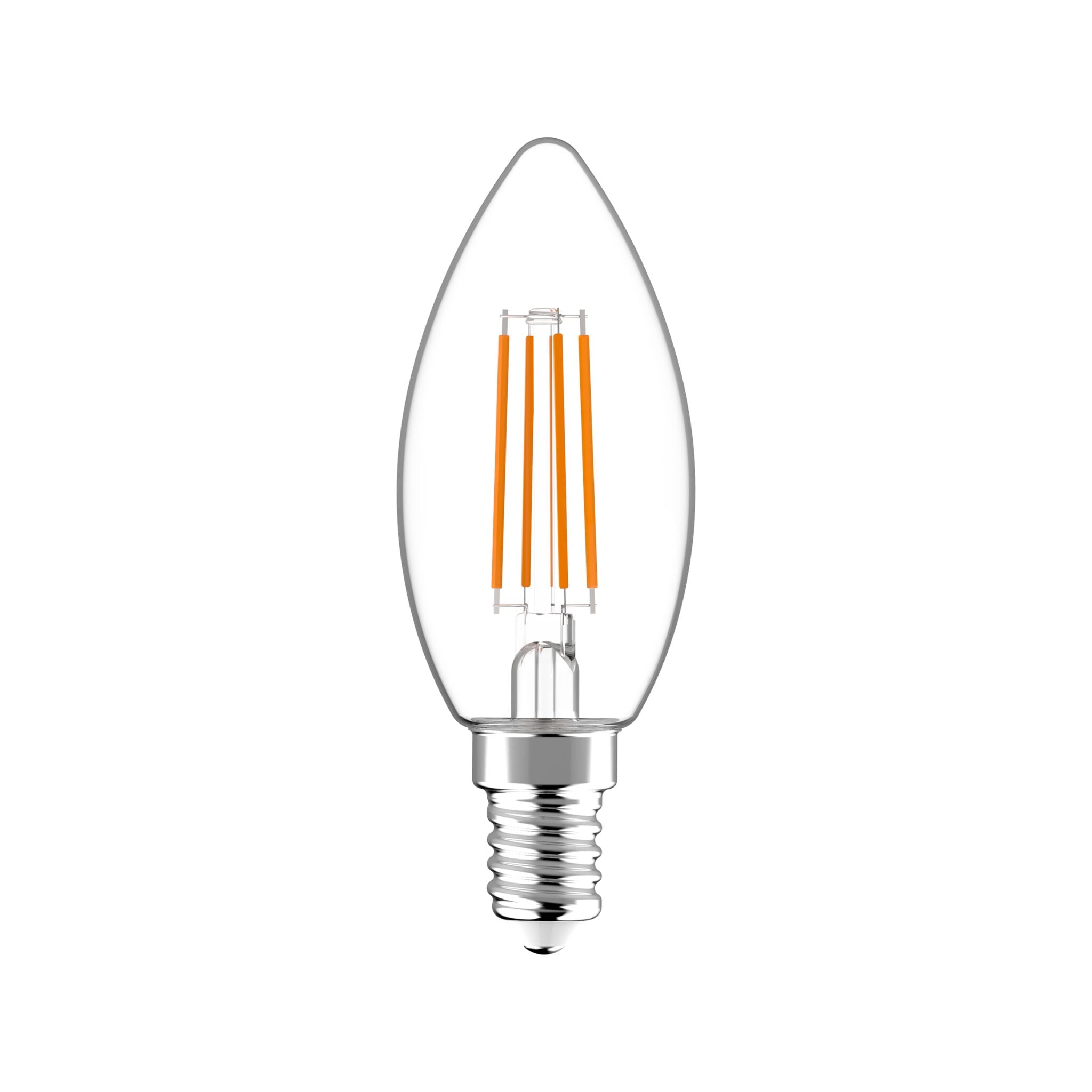 ProDim LED Filament Kaarslamp E14 - Helder - Dimbaar warm wit licht - 4.5W (40W) Dimbare filament lampen led.gl