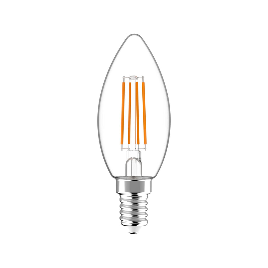 ProDim LED Filament Kaarslamp E14 - Helder - Dimbaar warm wit licht - 4.5W (40W) Dimbare filament lampen led.gl