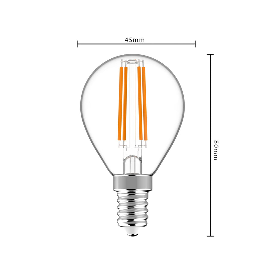 Dimbare LED Lamp E14 - Dimbaar warm wit licht - 470 lm Dimbare filament lampen led.gl
