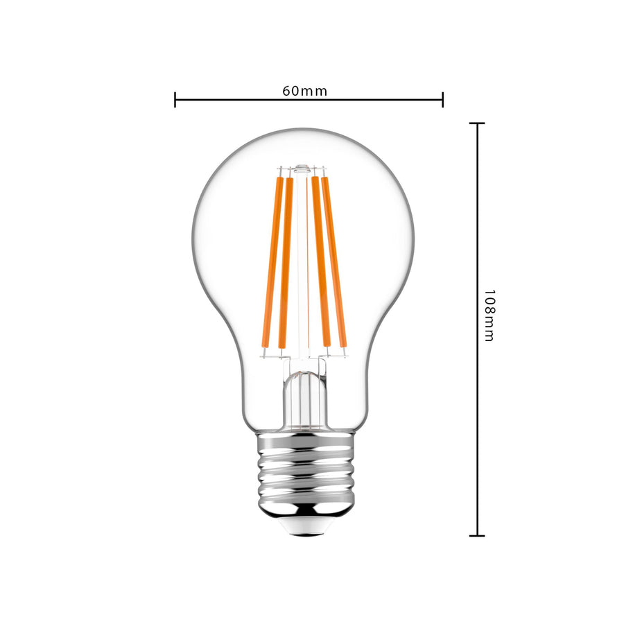 ProDim LED Filament Lamp E27 - Helder - Dimbaar warm wit licht - 7W vervangt 60W Dimbare filament lampen led.gl