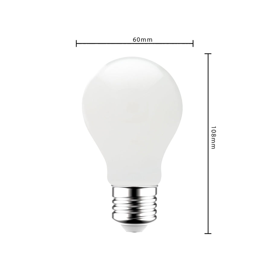 ProDim LED Filament Lamp E27 - Melkglas - Dimbaar warm wit licht - 7W vervangt 60W Dimbare filament lampen led.gl
