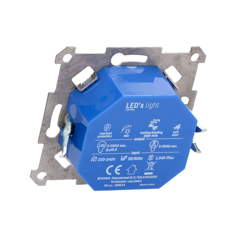 LED's Light Premium Dimmer voor LED en halogeen - 3 tot 250W - Fase aansnijding en afsnijding Dimmers led.gl