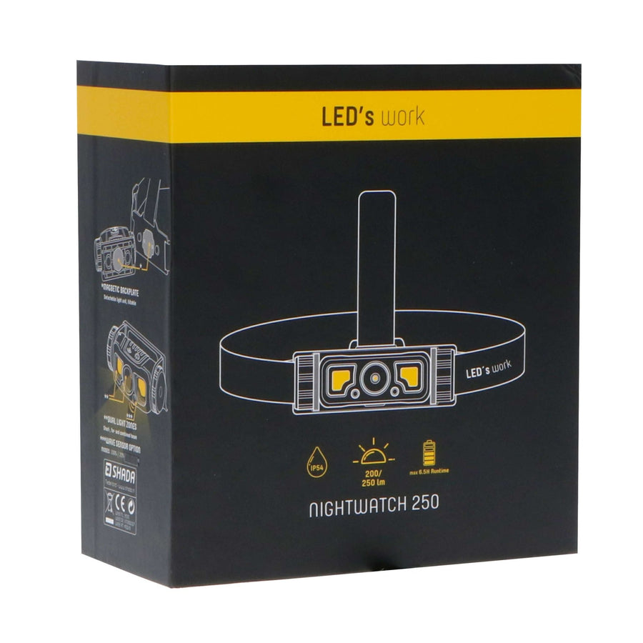 Professional LED Hoofdlamp op accu met zoomfunctie - Oplaadbaar - IP44 - Dimbaar - 250 lm Hoofdlampen led.gl