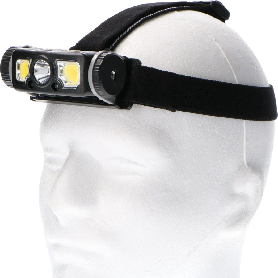 Professional LED Hoofdlamp op accu met zoomfunctie - Oplaadbaar - IP44 - Dimbaar - 250 lm Hoofdlampen led.gl