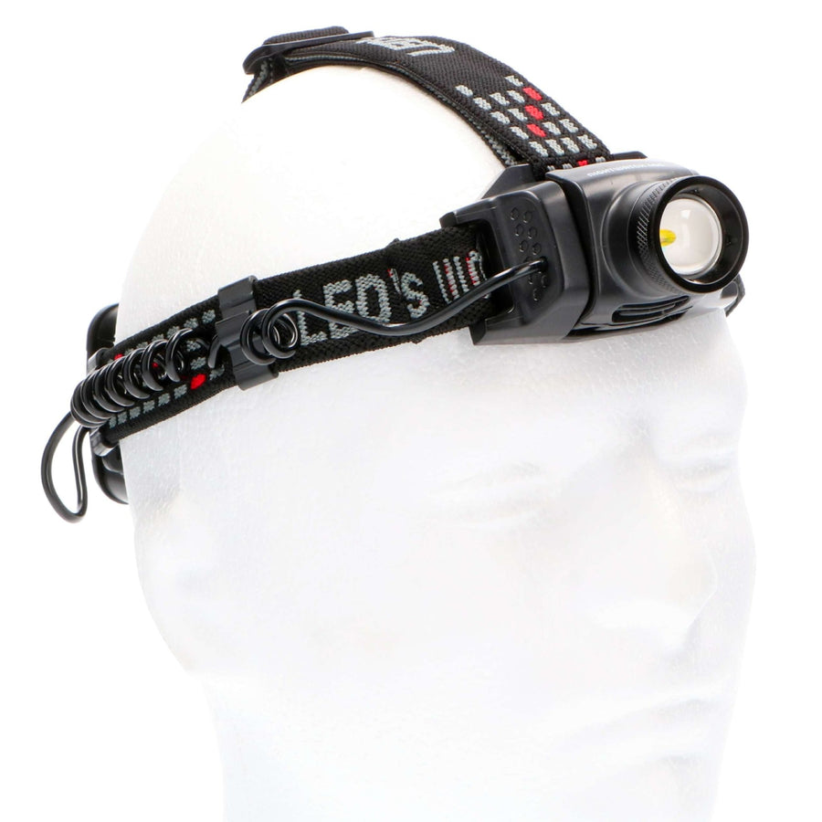 LED's Work Hoofdlamp op batterijen - Met zoomfunctie - Dimbaar - IP44 waterdicht - 400 Lumen Hoofdlampen led.gl