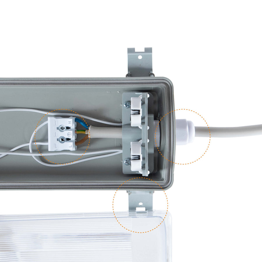 Proventa dubbele LED TL verlichting 60 cm – Incl. 2 LED TL buizen – IP65 waterdicht – 2160 lumen TL verlichting led.gl