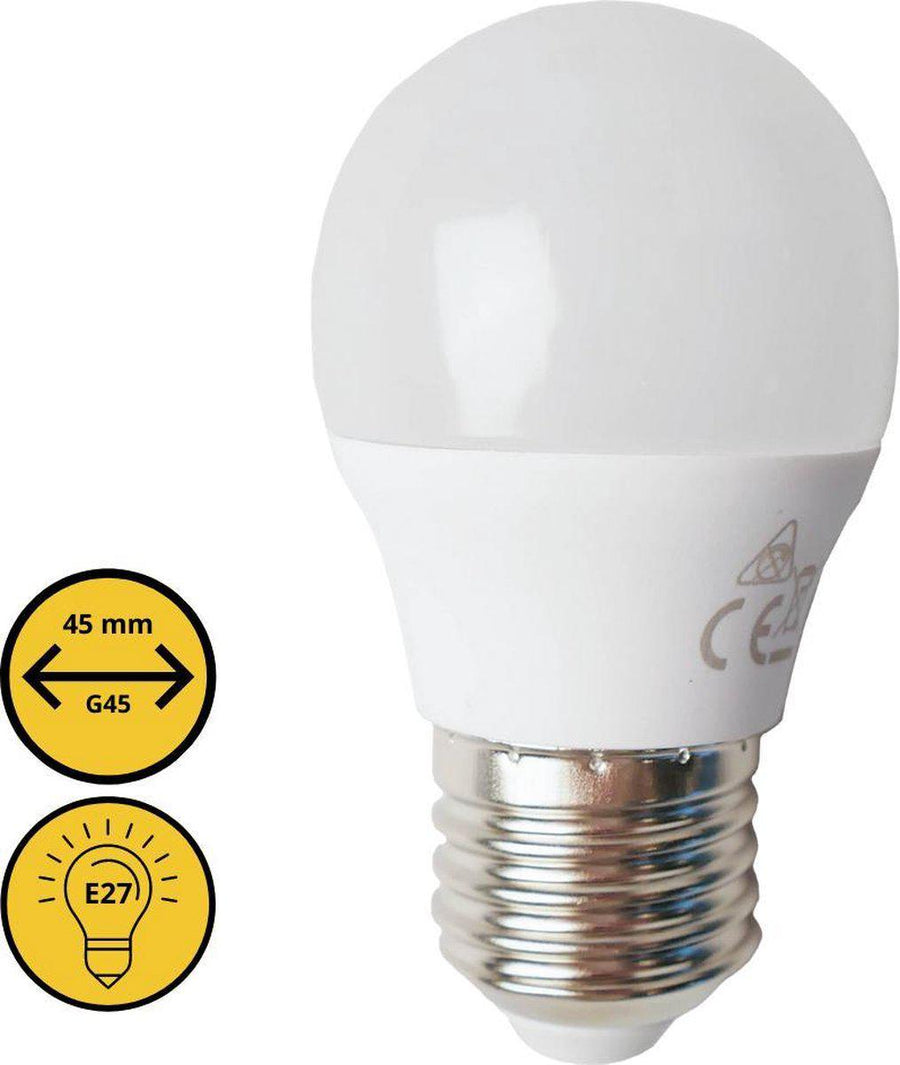 Proventa LED lamp met grote E27 fitting - diameter van 45 mm - G45 Peerlamp Lichtbronnen led.gl