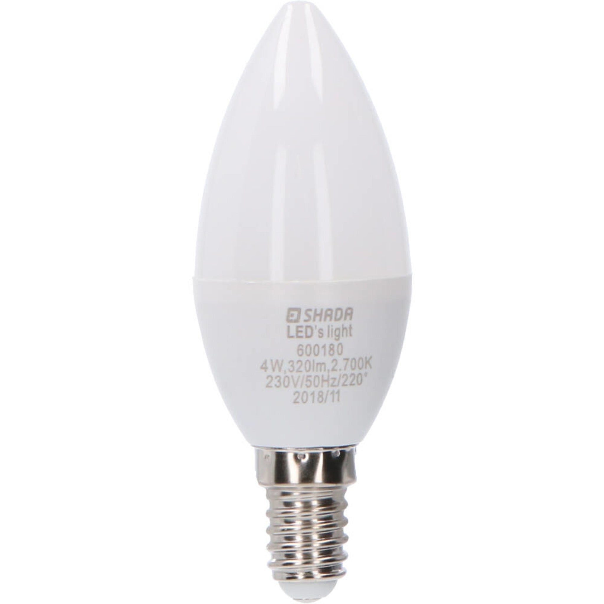 Proventa Longlife LED Candle ledlamp met kleine E14 fitting - Model frosted - _ 35 mm Lichtbronnen led.gl