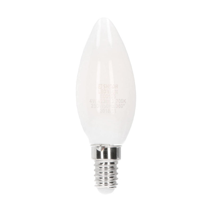 Proventa LongLife LED kaarslamp met mat witte afwerking - E14 fitting - _ 35 mm - 1 x led lamp Lichtbronnen led.gl