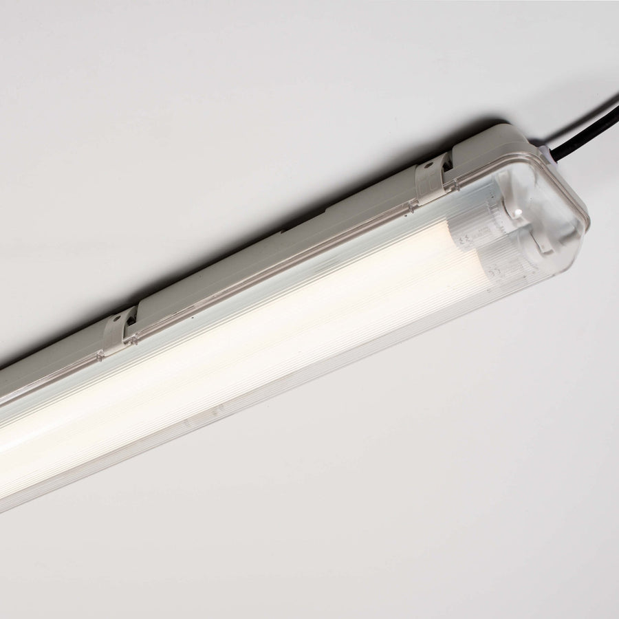 LED's Light LED TL Armatuur licht balk met sensor - incl Dubbele buis 2x14W 120cm 4000K Bewegingssensor en nachtsensor - Waterdicht - 150lm/w TL verlichting led.gl
